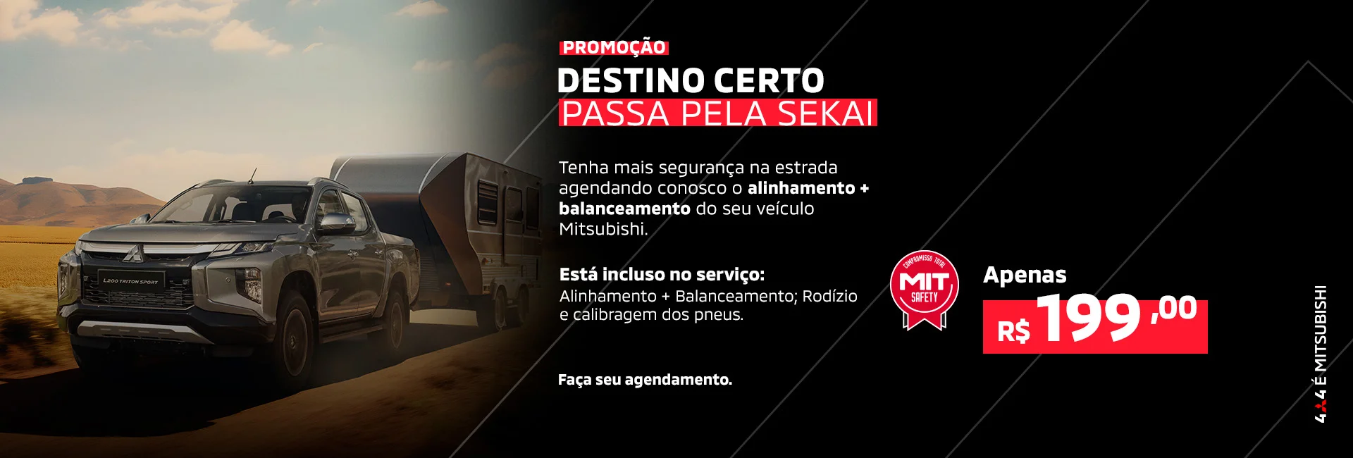 Campanha Destino Certo Mitsubishi - Balanceamento e Geometria